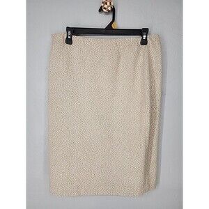 Cream Tweed Boucle Pencil Skirt Quiet Luxury Muted Neutral | Lafayette 148 Sz 10